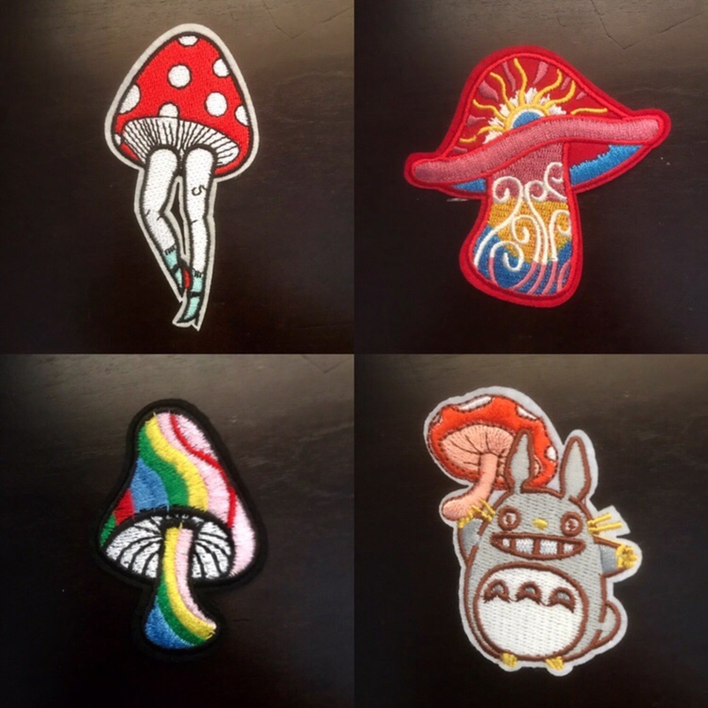 4 Trippy Mushroom Patches